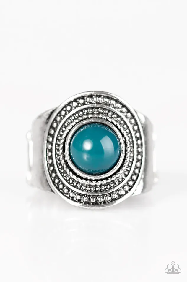 Paparazzi Ring Target Trance Blue Paparazzi Jewelry Rings