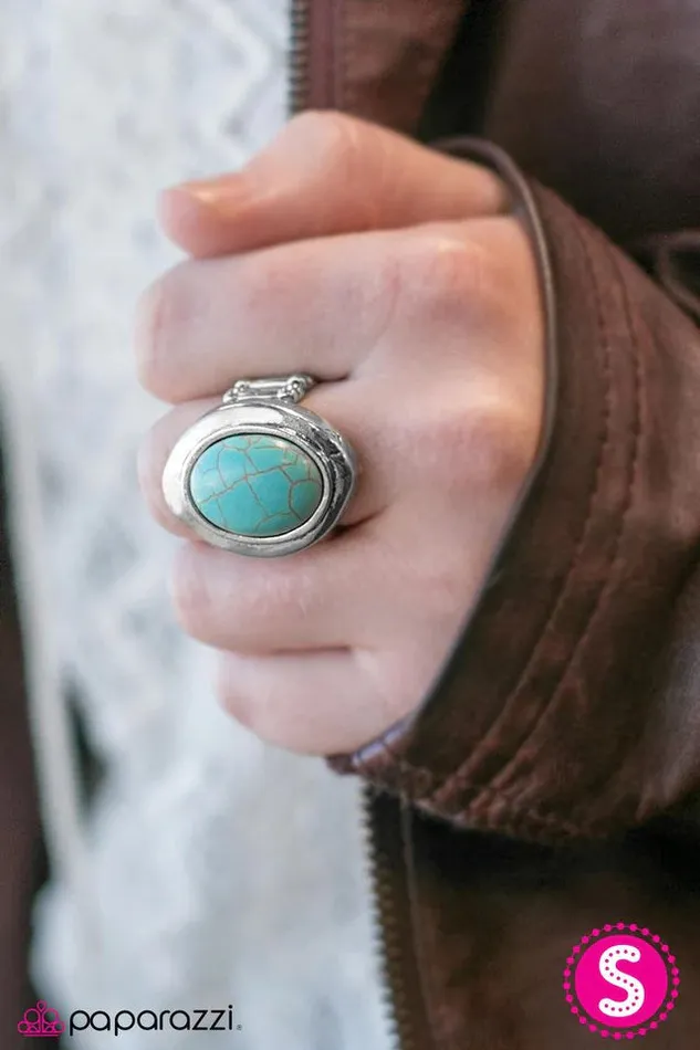 Paparazzi Ring You Have My Attention Blue Paparazzi Jewelry Rings