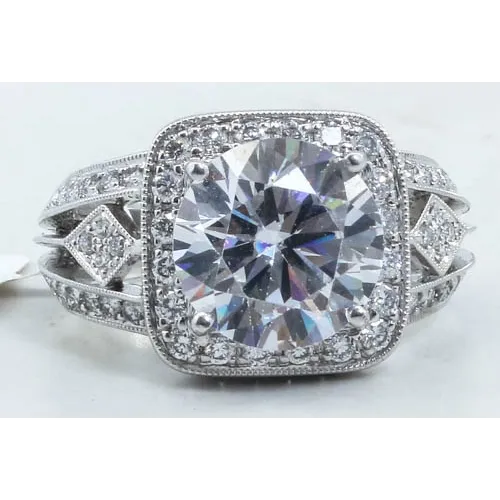 PreStyled Sets Simon G Simon G 18K White Gold Semi Mount