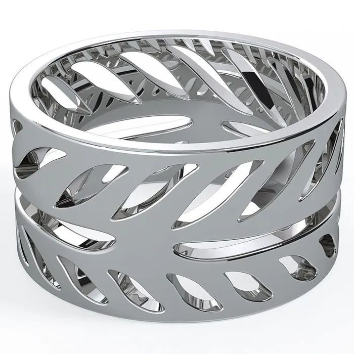 Rings Grainger McKoy Grainger McKoy Hand Cut Sterling Silver Ring