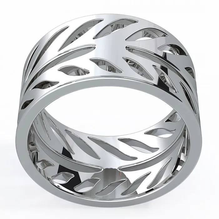Rings Grainger McKoy Grainger McKoy Hand Cut Sterling Silver Ring