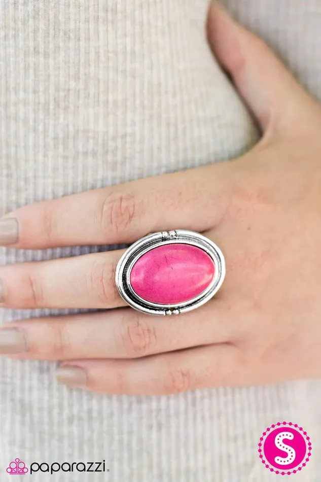Rings Paparazzi Jewelry Paparazzi Ring A Rolling SANDSTONE Pink