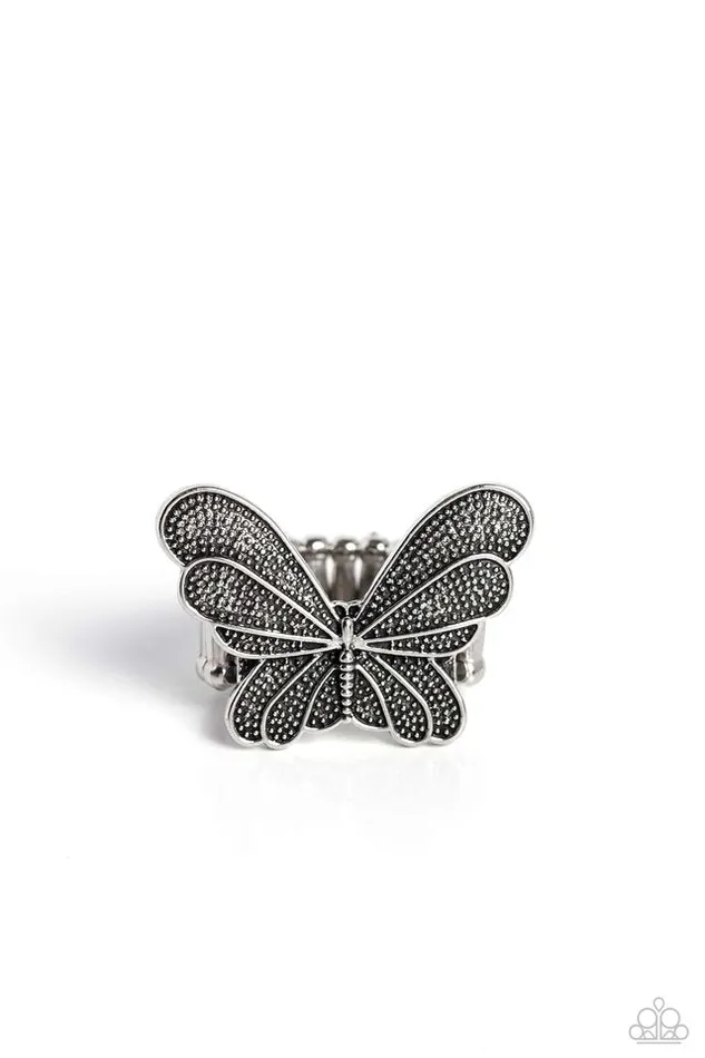 Rings Paparazzi Jewelry Paparazzi Ring Fairy Wings Silver Rings Paparazzi Jewelry Paparazzi Ring Fairy Wings Silver