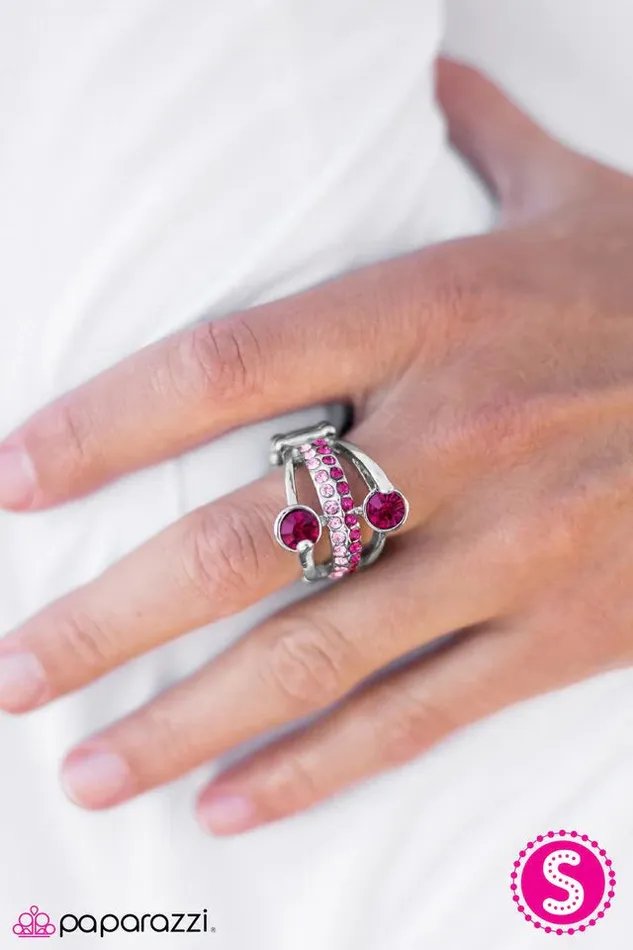Rings Paparazzi Jewelry Paparazzi Ring Hold On To Your Seat Pink
