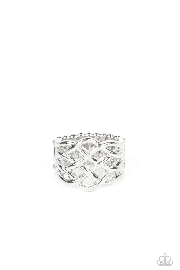 Rings Paparazzi Jewelry Paparazzi Ring The One That KNOT Away Silver