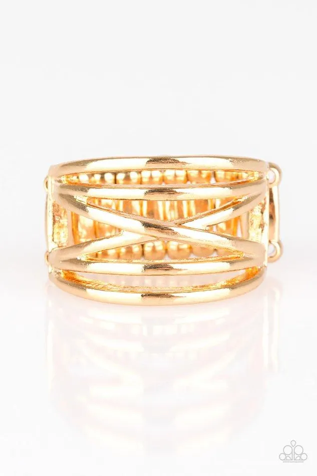 Rings Paparazzi Jewelry Paparazzi Ring Way Wayward Gold