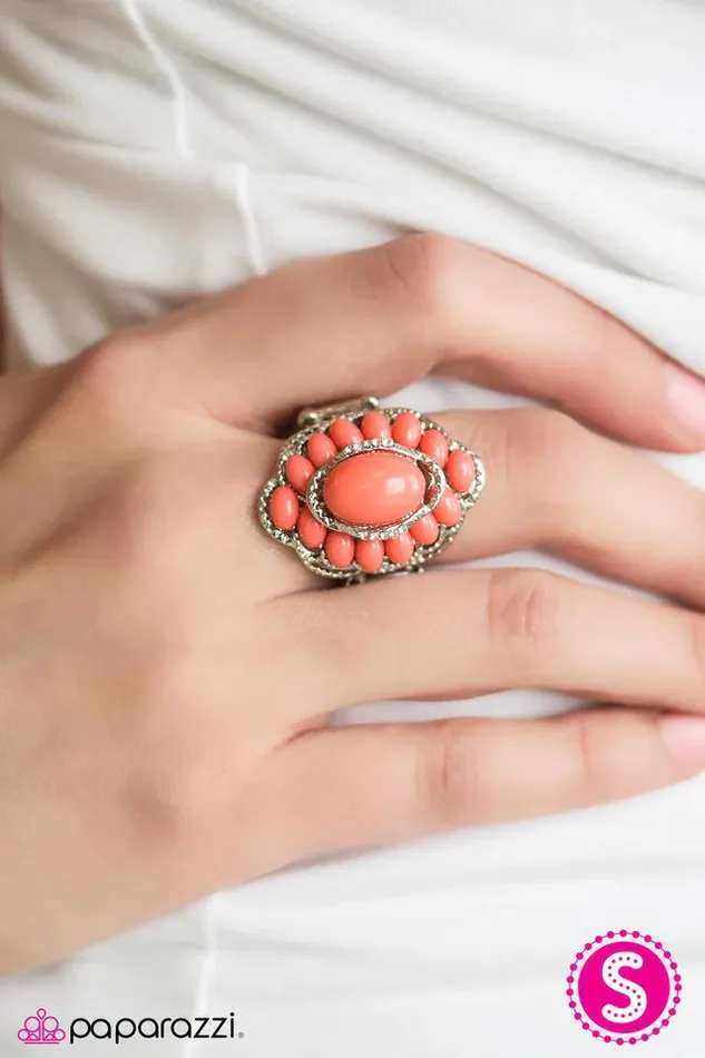 Rings Paparazzi Jewelry Paparazzi Ring Will You BEAD My Girl Orange