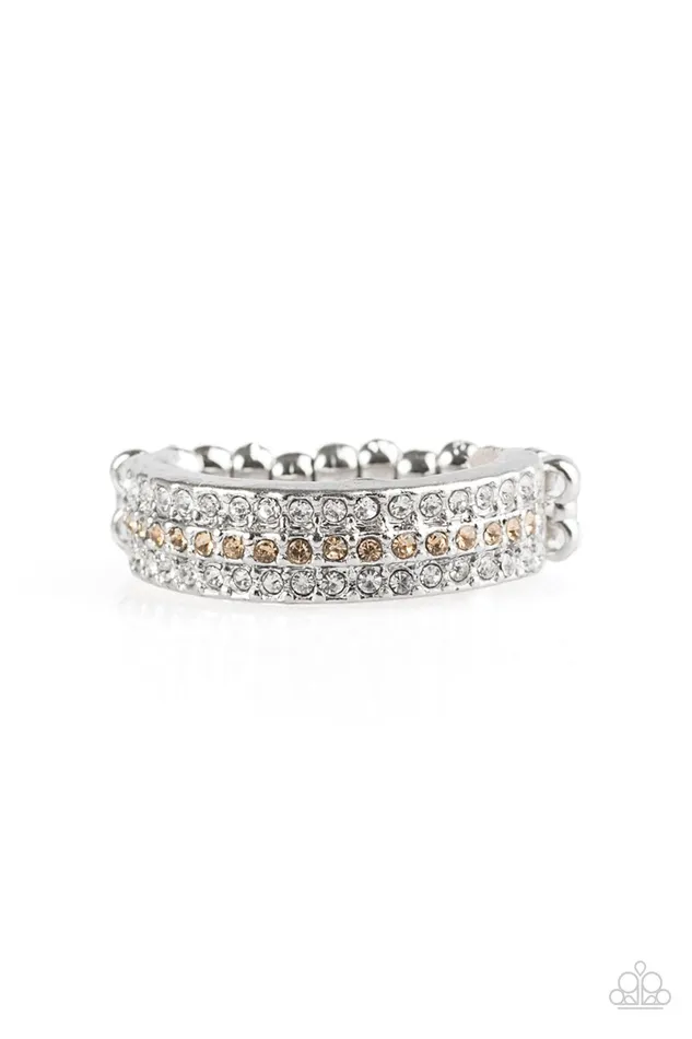 Rings Paparazzi Ring Turn The Other CHIC Brown Paparazzi Jewelry