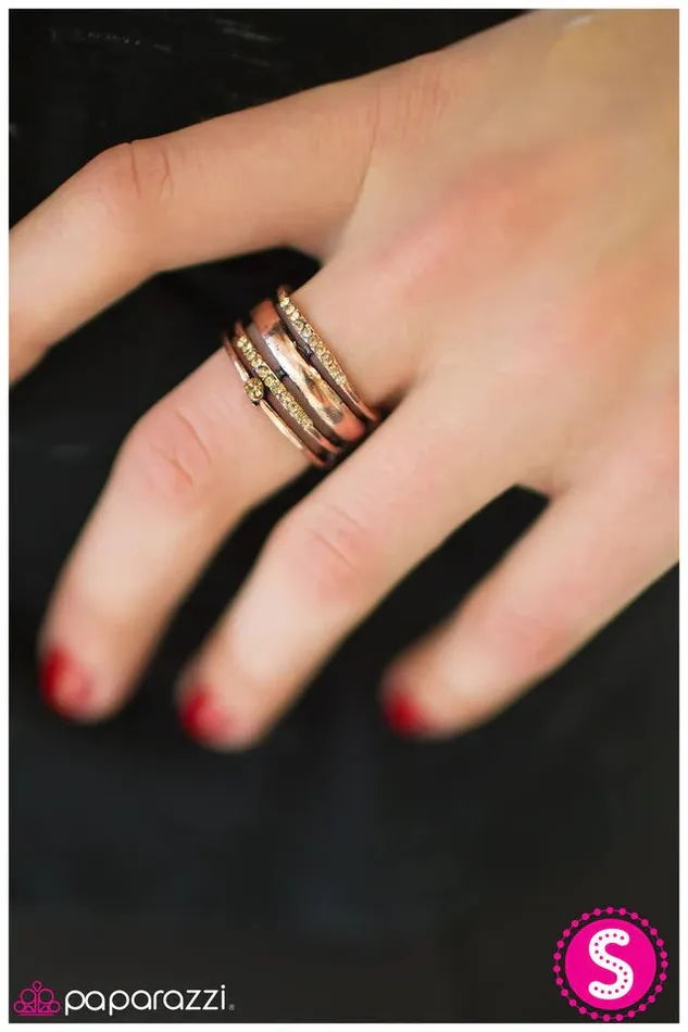 Rings Paparazzi Ring Up All Night Copper Paparazzi Jewelry