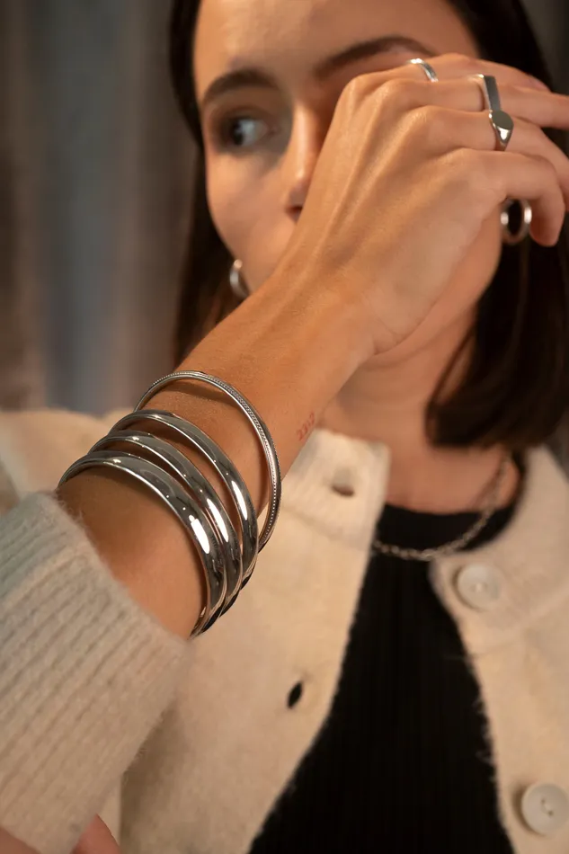 Rings RG Silver London Bangle 5mm