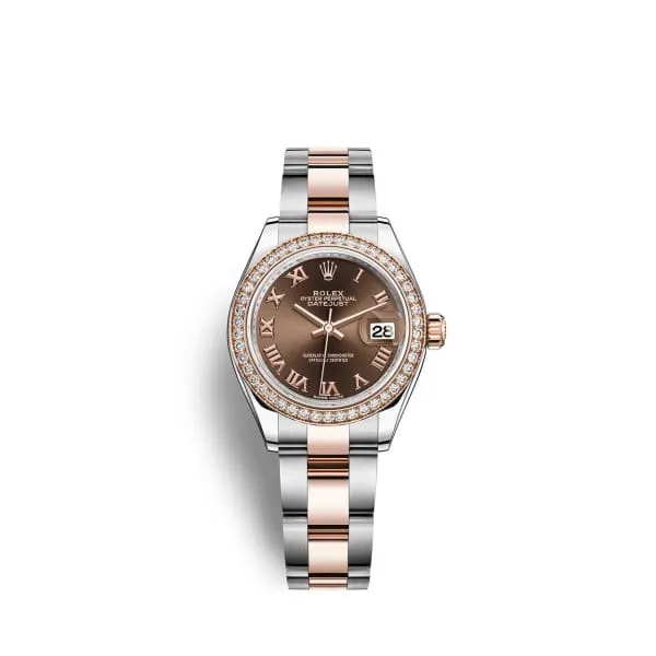 Rolex Bracelets Rolex LadyDatejust 28mm Ref 279381rbr0010 Chocolate Roman Dial Diamond Bezel Two Tone Stainless Steel 18K Rose Gold Oyster Bracelet Womens Watch Rolex Bracelets Rolex LadyDatejust 28mm Ref 279381rbr0010 Chocolate Roman Dial Diamond Bezel Two Tone Stainless Steel 18K Rose Gold Oyster Bracelet Womens Watch