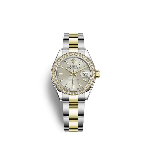 Rolex Bracelets Rolex LadyDatejust 28mm Ref 279383rbr0018 Silver Stick Dial Diamond Bezel Two Tone Stainless Steel 18K Yellow Gold Oyster Bracelet Womens Watch Rolex Bracelets Rolex LadyDatejust 28mm Ref 279383rbr0018 Silver Stick Dial Diamond Bezel Two Tone Stainless Steel 18K Yellow Gold Oyster Bracelet Womens Watch
