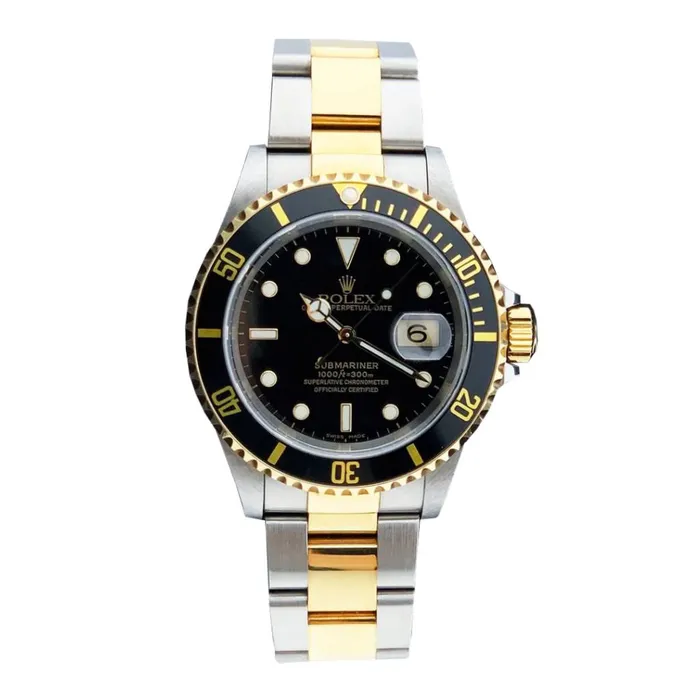 Rolex Bracelets Rolex Submariner Date 40mm Ref 16613 Black Dial Two Tone Stainless Steel 18K Yellow Gold Oyster Bracelet Watch Rolex Bracelets Rolex Submariner Date 40mm Ref 16613 Black Dial Two Tone Stainless Steel 18K Yellow Gold Oyster Bracelet Watch