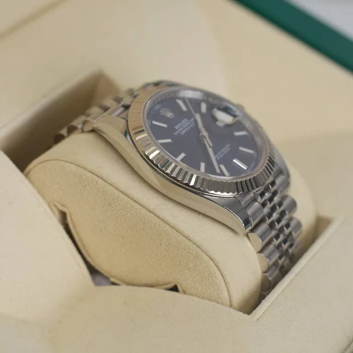 Rolex Datejust 41mm Ref 1263340002 Blue Stick Dial Stainless Steel Jubilee Bracelet Mens Watch Rolex Bracelets