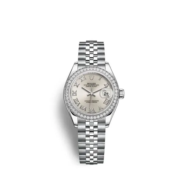 Rolex Rolex LadyDatejust 28mm Ref 279384rbr0009 Silver Roman Dial Diamond Bezel Stainless Steel Jubilee Bracelet Womens Watch Bracelets Rolex Rolex LadyDatejust 28mm Ref 279384rbr0009 Silver Roman Dial Diamond Bezel Stainless Steel Jubilee Bracelet Womens Watch Bracelets