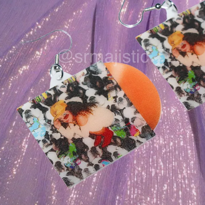 Sam Makes Things Earrings Remi Wolf Juno Vinyl Album Handmade Earrings