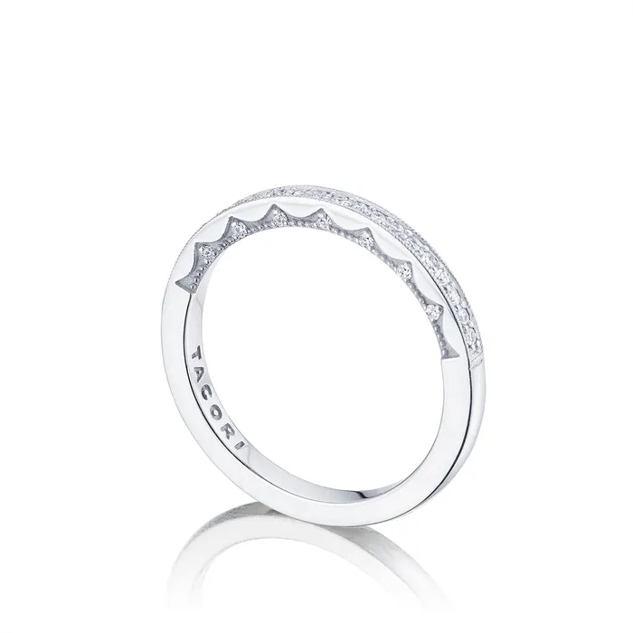 Tacori Rings Tacori Coastal Crescent 14K White Gold Diamond Band