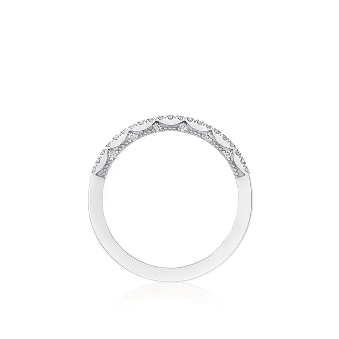 Tacori Rings Tacori Coastal Crescent 14K White Gold Diamond Band