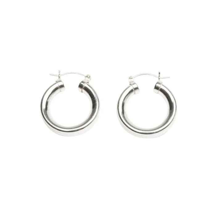 TheRoseGypsy Rings Silver Chubby Hoops