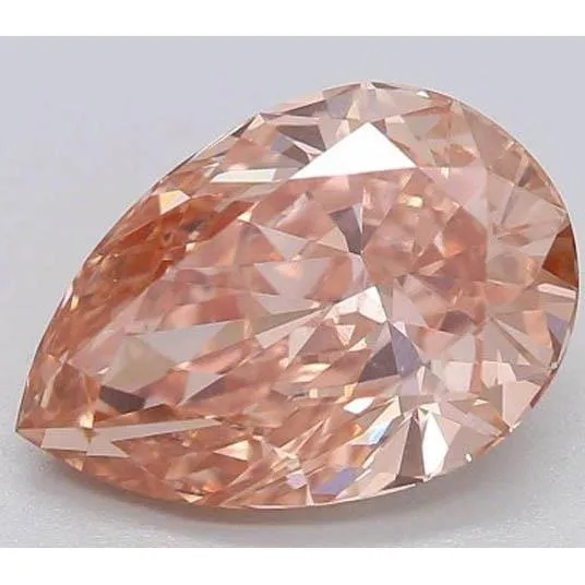 2 Ct Intense Orange Pear Cut Loose Sapphire GB Earrings