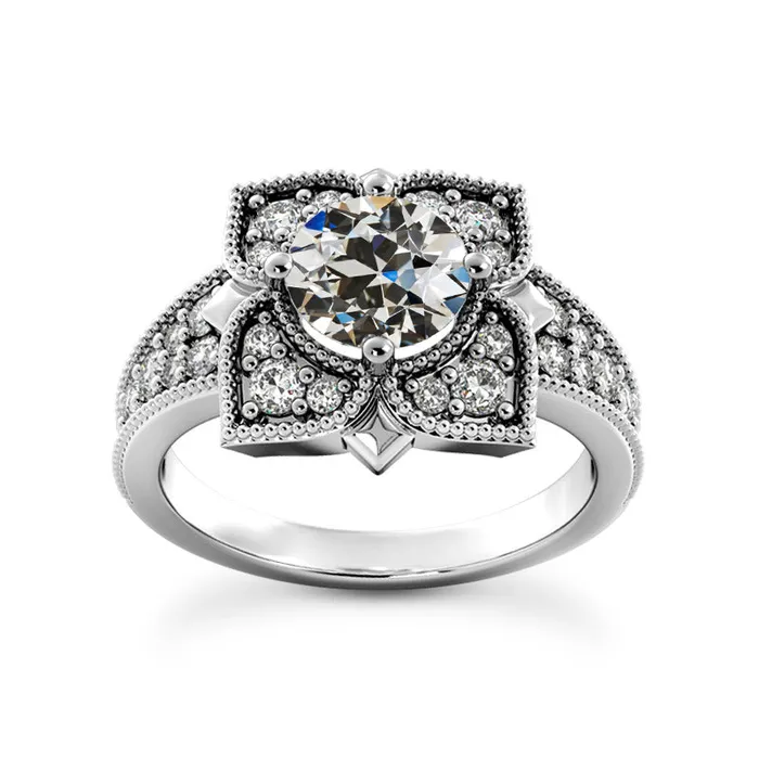 475 Carats Halo Engagement Ring Round Old Mine Cut Natural Earth Mined Diamond HarryChadEntcom Rings 475 Carats Halo Engagement Ring Round Old Mine Cut Natural Earth Mined Diamond HarryChadEntcom Rings