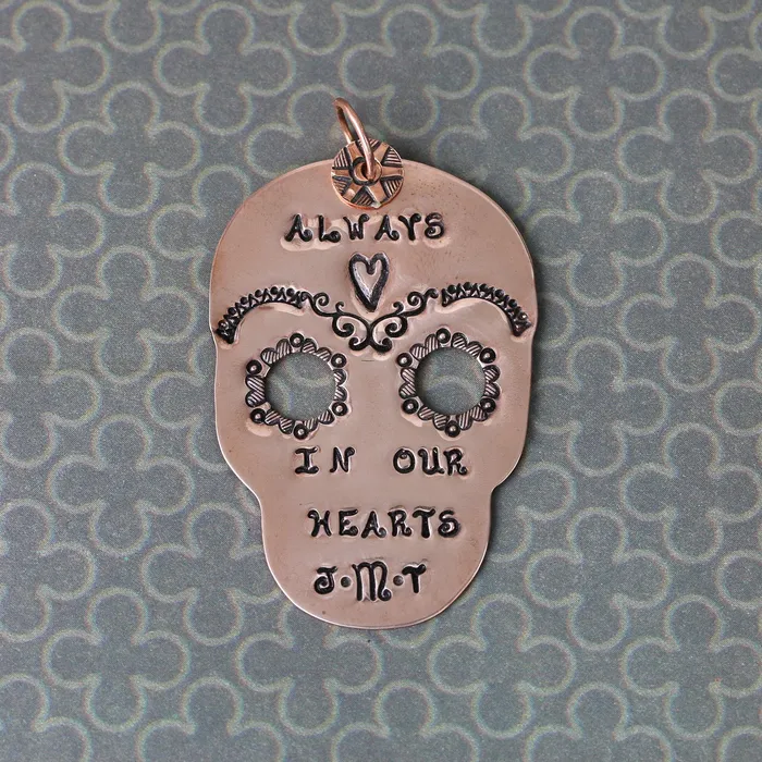 AB Aluminum Skull Blank 43mm 169 x 30mm 118 18 Gauge Rings