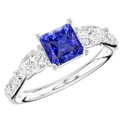 Blue Sapphire Gemstone Radiant Cut Ring Pear Round Natural Earth Mined Diamonds 3 Carats HarryChadEntcom Rings Blue Sapphire Gemstone Radiant Cut Ring Pear Round Natural Earth Mined Diamonds 3 Carats HarryChadEntcom Rings
