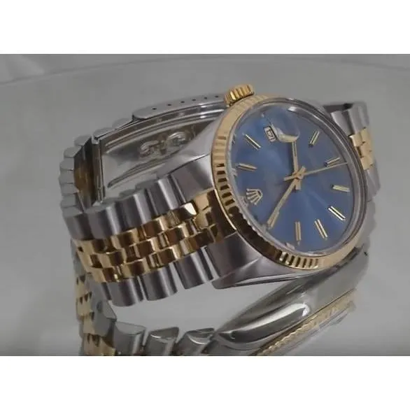 Bracelets GB Stainless Steel Gold Bracelet Rolex Datejust Men Watch Blue Dial QUICK SET Bracelets GB Stainless Steel Gold Bracelet Rolex Datejust Men Watch Blue Dial QUICK SET