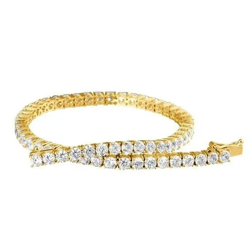Bracelets Round Natural Earth Mined Diamond Tennis Ladies Bracelet 6 Carats Solid Yellow Gold 14K GB Bracelets Round Natural Earth Mined Diamond Tennis Ladies Bracelet 6 Carats Solid Yellow Gold 14K GB