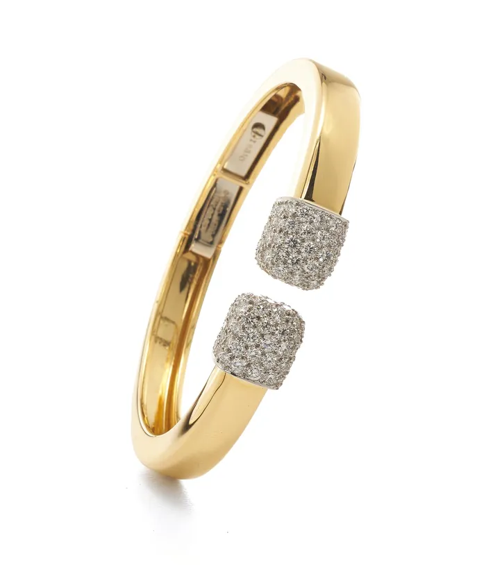 David Webb Bracelets Sugar Cube Bracelet Polished 18K Gold