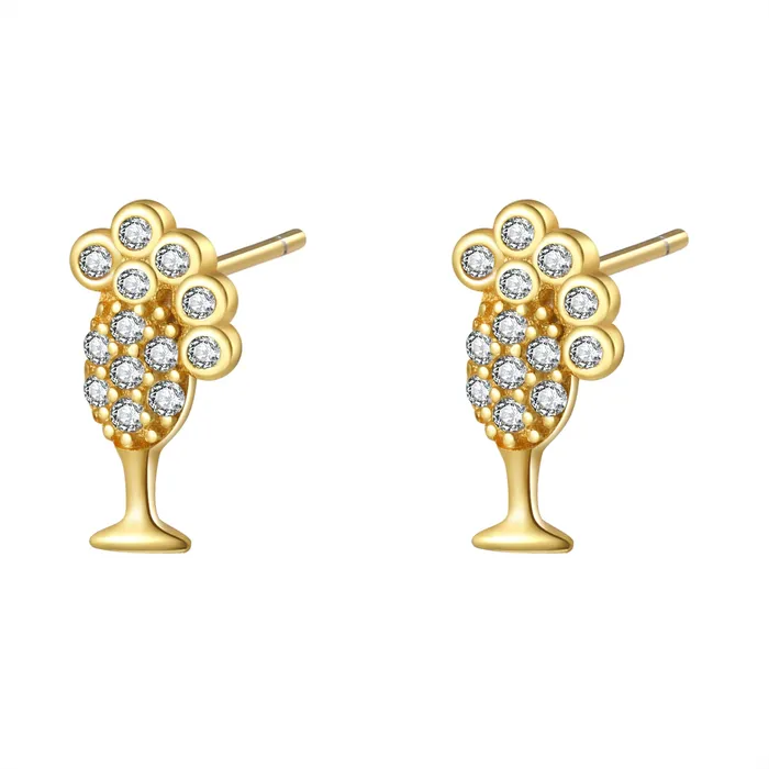Earrings Hey Happiness Bubble Champagne Stud Earring Sterling Silver