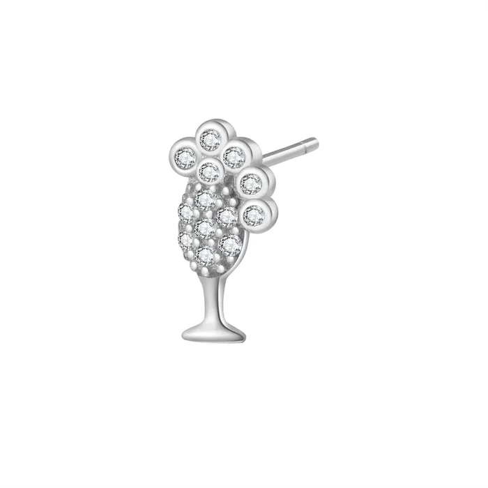 Earrings Hey Happiness Bubble Champagne Stud Earring Sterling Silver Earrings Hey Happiness Bubble Champagne Stud Earring Sterling Silver