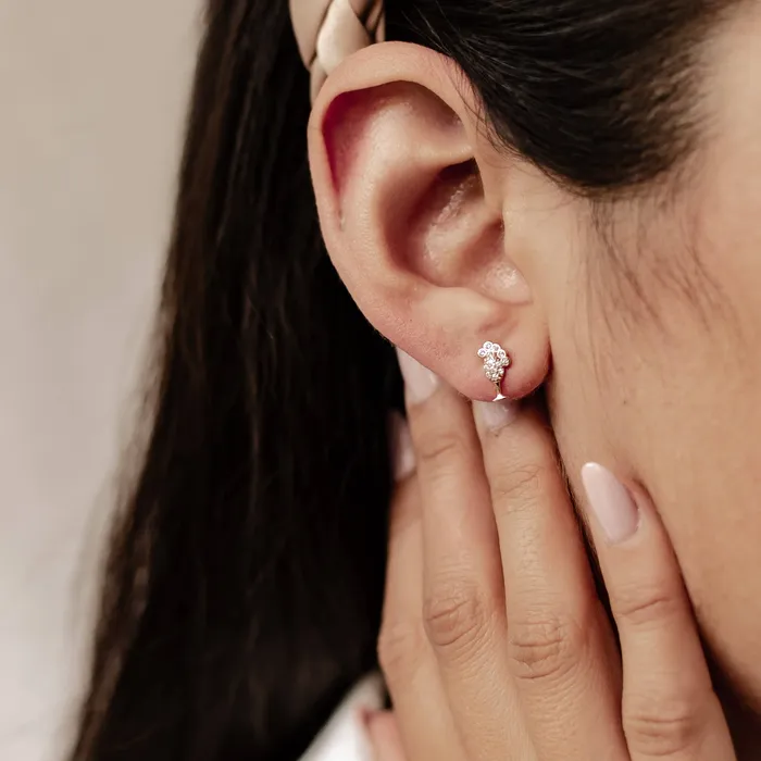 Earrings Hey Happiness Bubble Champagne Stud Earring Sterling Silver Earrings Hey Happiness Bubble Champagne Stud Earring Sterling Silver