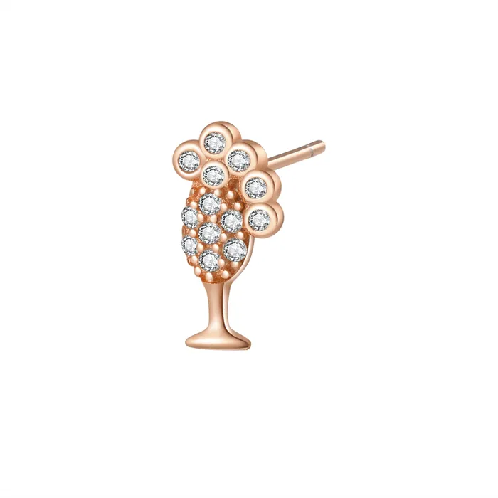 Earrings Hey Happiness Bubble Champagne Stud Earring Sterling Silver Earrings Hey Happiness Bubble Champagne Stud Earring Sterling Silver