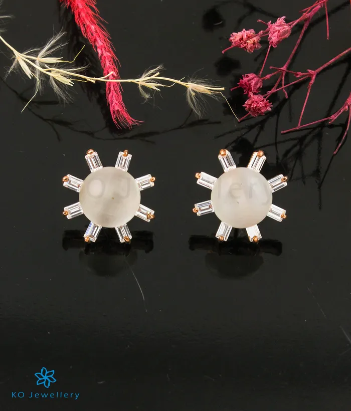 Earrings Imported The Flurry Silver RoseGold Earrings