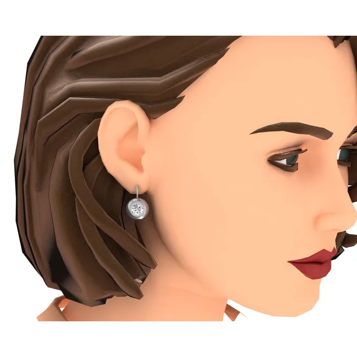 Earrings Large Leverback Earrings Bezel Set Earth Mined Diamond HarryChadEntcom