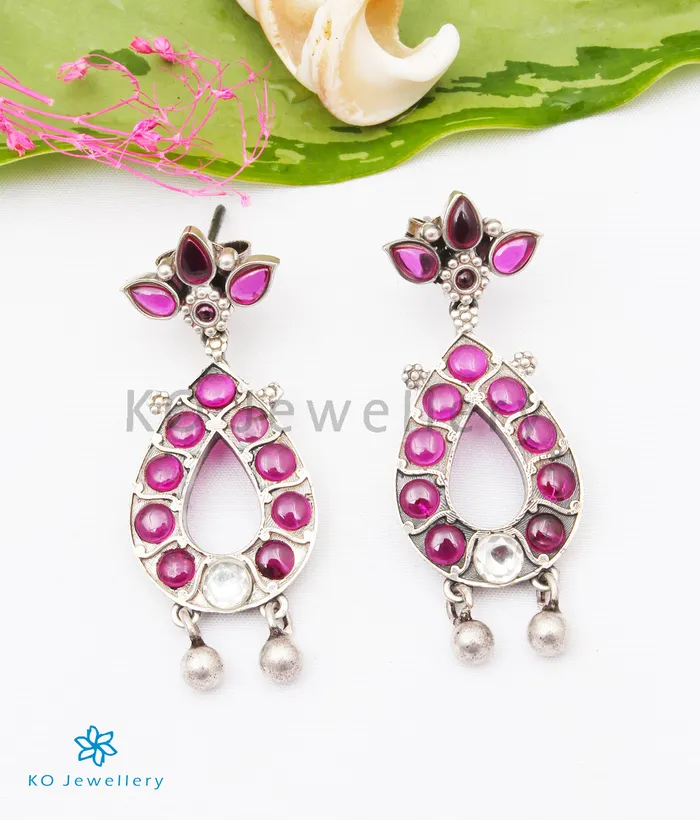 Earrings Temple The Anusuya Silver Earrings