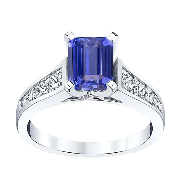 Engagement Ring Emerald Ceylon Sapphire Channel Set Natural Earth Mined Diamonds 3 Carats HarryChadEntcom Rings Engagement Ring Emerald Ceylon Sapphire Channel Set Natural Earth Mined Diamonds 3 Carats HarryChadEntcom Rings
