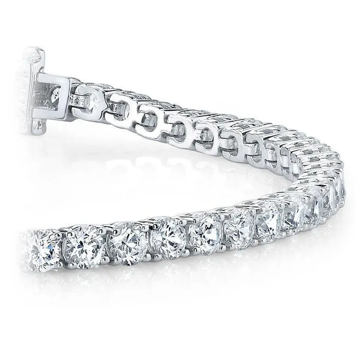 GB Bracelets 1010 Ct Real Natural Earth Mined Diamond Tennis Bracelet Solid 14K White Gold GB Bracelets 1010 Ct Real Natural Earth Mined Diamond Tennis Bracelet Solid 14K White Gold