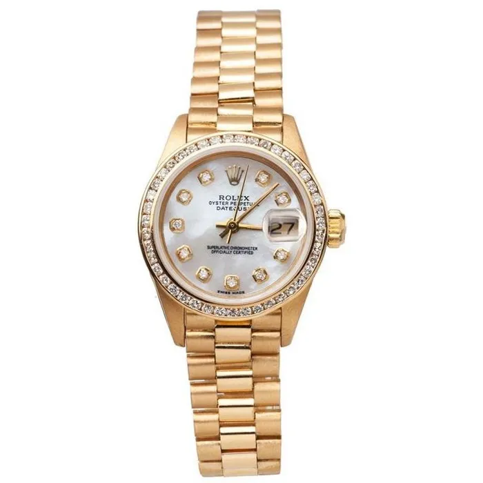GB Lady Rolex Presidential Watch Mop Bezel President Yellow Gold Watches