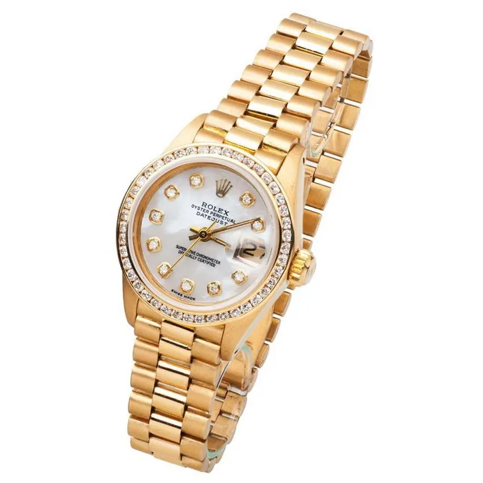 GB Lady Rolex Presidential Watch Mop Bezel President Yellow Gold Watches