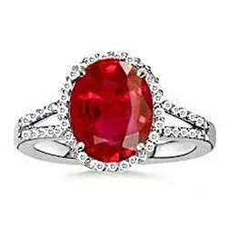 GB Rings 750 Ct Natural Earth Mined Diamond And Red Ruby GemStone Ring Jewelry White Gold 14K GB Rings 750 Ct Natural Earth Mined Diamond And Red Ruby GemStone Ring Jewelry White Gold 14K