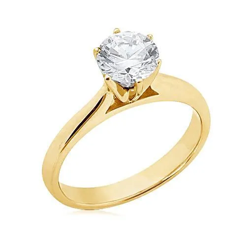 GB Solitaire Natural Earth Mined Diamond Engagement Ring Yellow Gold 151 Ct Rings GB Solitaire Natural Earth Mined Diamond Engagement Ring Yellow Gold 151 Ct Rings