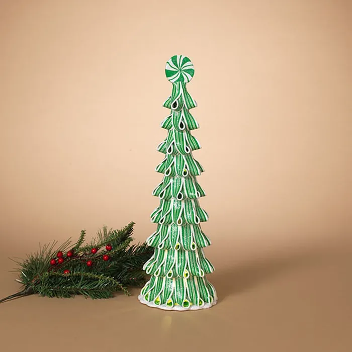 Gerson Company Necklaces Gerson Company BO Lighted Clay Dough Peppermint Ribbon Candy Tree Gerson Company Necklaces Gerson Company BO Lighted Clay Dough Peppermint Ribbon Candy Tree
