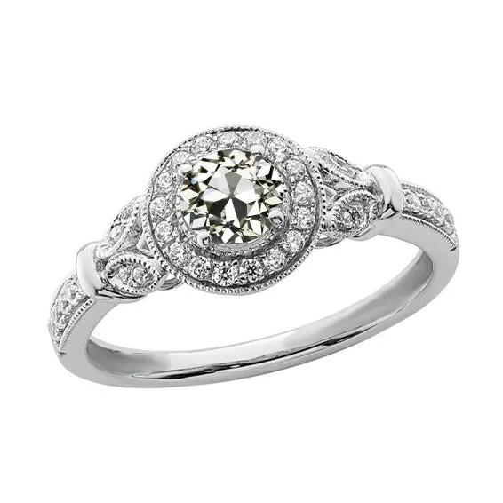 Halo Ring Round Old Miner Natural Earth Mined Diamond Ring Milgrain Shank 250 Carats HarryChadEntcom Rings Halo Ring Round Old Miner Natural Earth Mined Diamond Ring Milgrain Shank 250 Carats HarryChadEntcom Rings