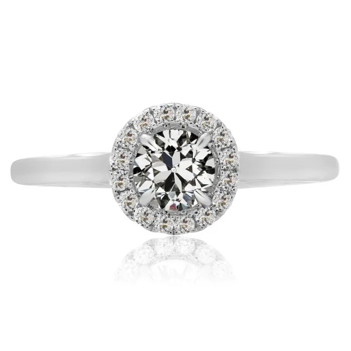 Halo Wedding Ring Round Old Miner Natural Earth Mined Diamond White Gold 350 Carats HarryChadEntcom Rings Halo Wedding Ring Round Old Miner Natural Earth Mined Diamond White Gold 350 Carats HarryChadEntcom Rings