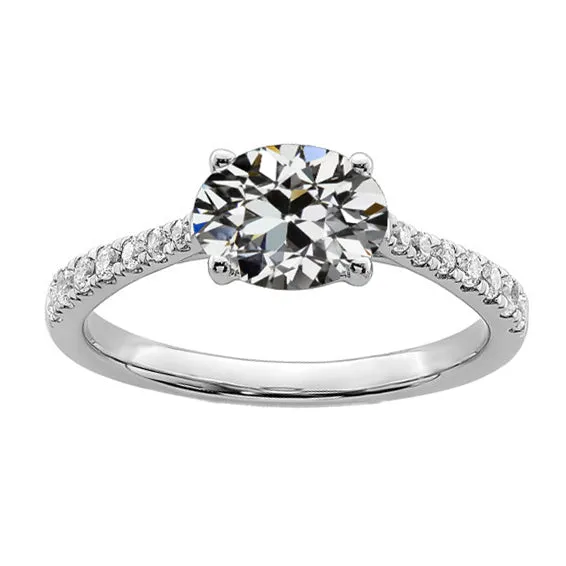 HarryChadEntcom Oval Old Miner Real Natural Earth Mined Diamond Wedding Ring 4 Prong Set 450 Carats Gold 14K Rings HarryChadEntcom Oval Old Miner Real Natural Earth Mined Diamond Wedding Ring 4 Prong Set 450 Carats Gold 14K Rings