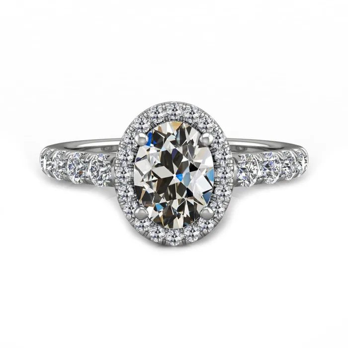 HarryChadEntcom Rings 14K Gold Round Oval Old Miner Genuine Natural Earth Mined Diamond Anniversary Ring 650 Carats HarryChadEntcom Rings 14K Gold Round Oval Old Miner Genuine Natural Earth Mined Diamond Anniversary Ring 650 Carats