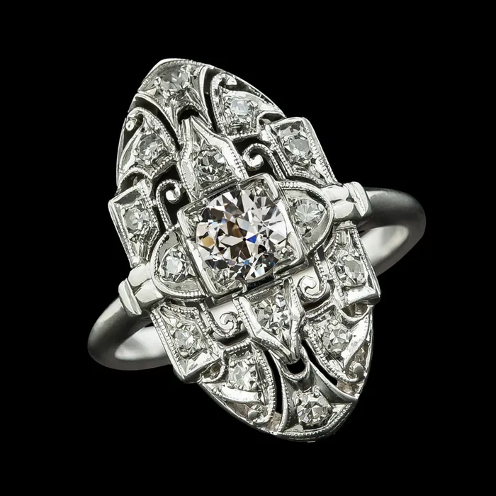 HarryChadEntcom Rings Antique Style Engagement Round Old Mine Cut Natural Earth Mined Diamond Ring 225 Carats HarryChadEntcom Rings Antique Style Engagement Round Old Mine Cut Natural Earth Mined Diamond Ring 225 Carats