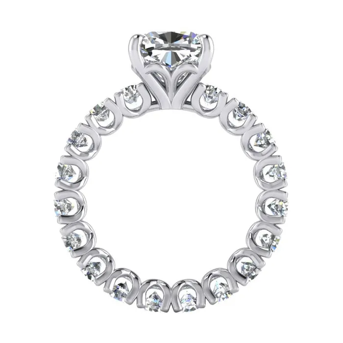 HarryChadEntcom Rings Cute Modern Engagement Ring 5 Ct Cushion Cut White Gold Natural Diamond HarryChadEntcom Rings Cute Modern Engagement Ring 5 Ct Cushion Cut White Gold Natural Diamond